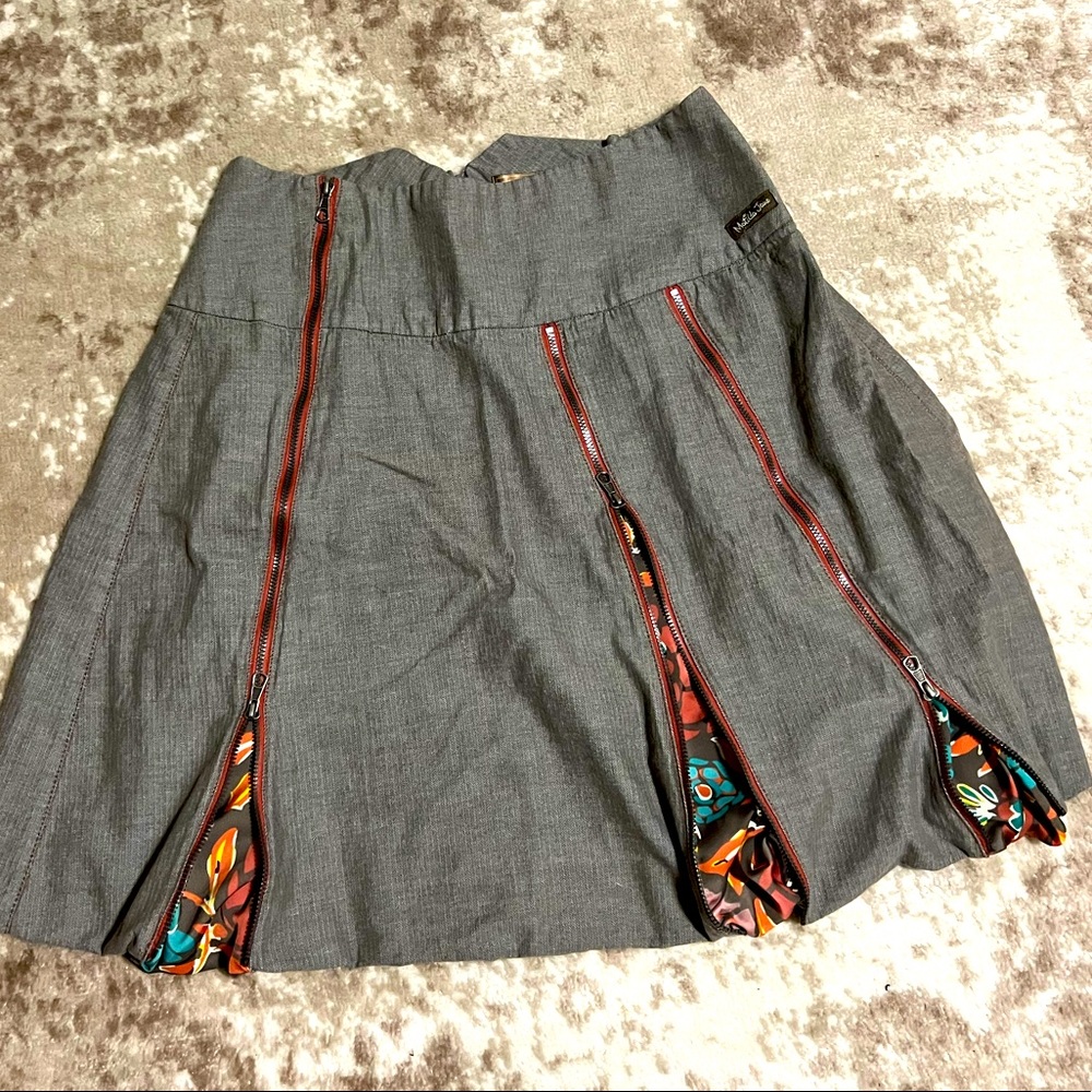 Vtg Matilda Jane You and Me Harriet Herringbone Zipper Skirt